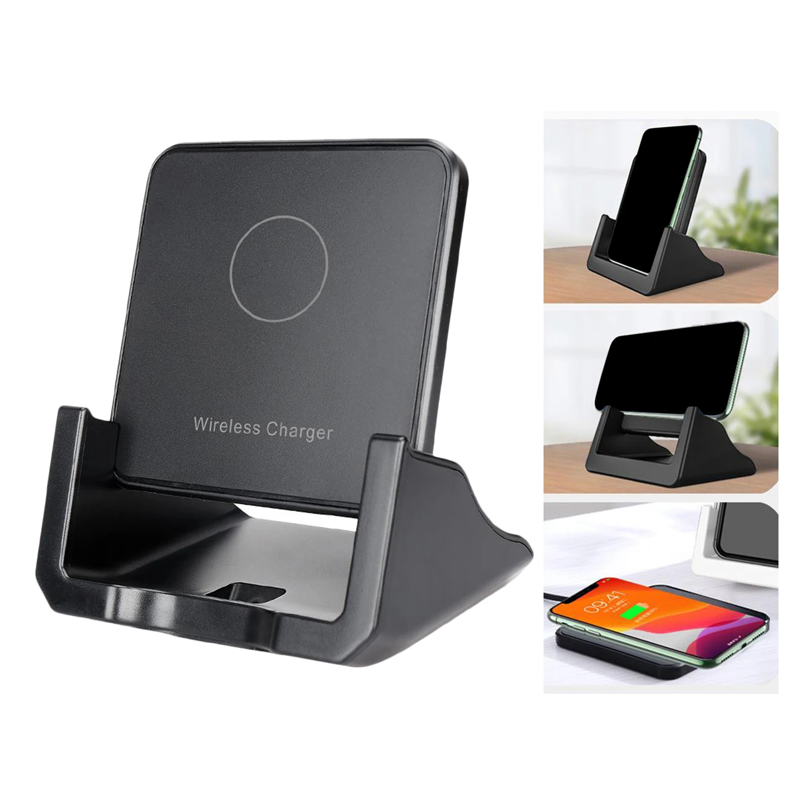 15W Qi Wireless Fast Charger Charging Dock for  12/11 Pro/11/XR/XS/X/8, It can be charged with Case cover
