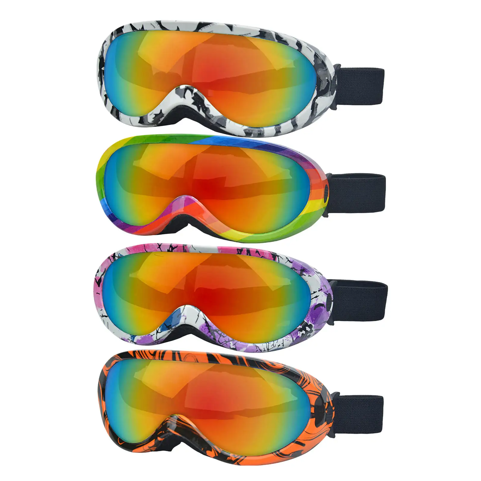 Unisex Anti Fog Outdoor Winter Ski Snowmobile Safety Goggles Racing Running Eyeglasses Eyewear Eye Protective