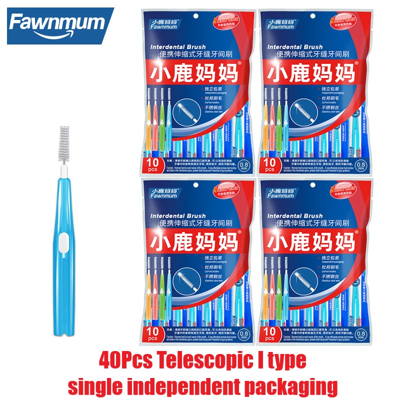 Best of Fawnmum Telescopic Design Interdental Brush Braces For Teeth Cleaning Brushes Single Individual Packaging Orthodontic Oral Care Reviews & Tips