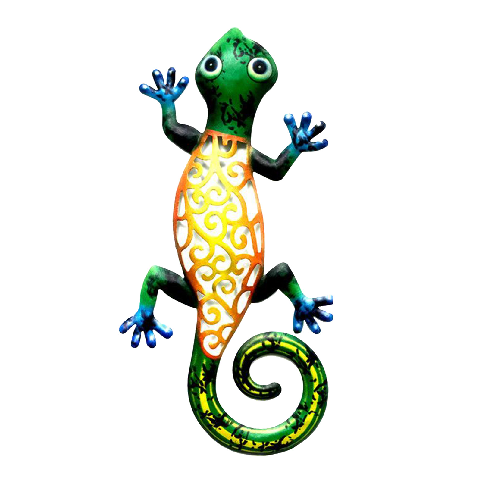 Gecko Wall Art Ornament Metal Geckos Lizard Wall Han ging Artwork