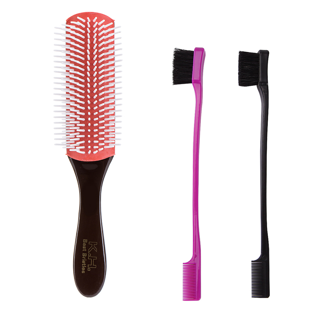 Hair Styling, Smoothing, Straightening Brush with 2pcs Smooth Gentle Hair Gel