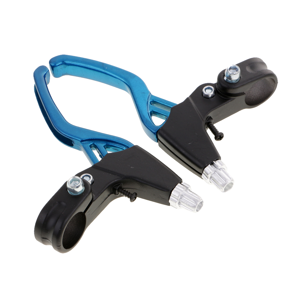 1 Pair Universal BMX Bike Bicycle 2 Finger Alluminum Alloy V Brake Lever Set