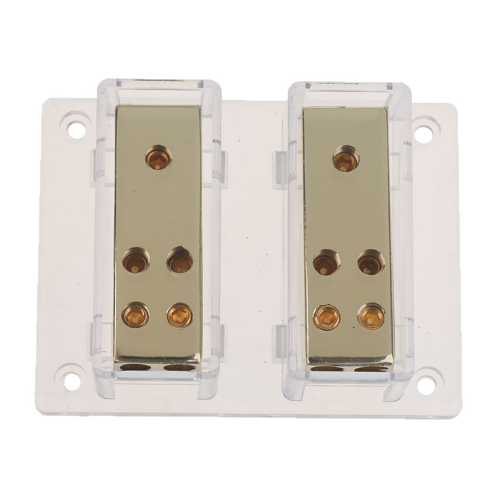 8-Way Car Audio Stereo Power/Ground Cable Splitter Distribution Block 8ga