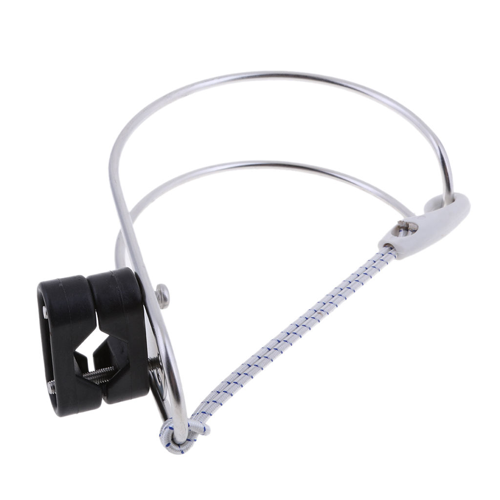 Stainless Steel Boat  Bracket Adjustable Life Buoy Swimming Ring Holder With Plastic Mount For Rowing Boat Accessories