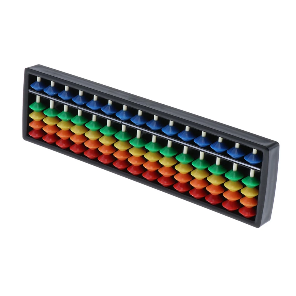 Multifunctional Plastic Chinese Abacus Kid Math Counting Toy Learning Supply 