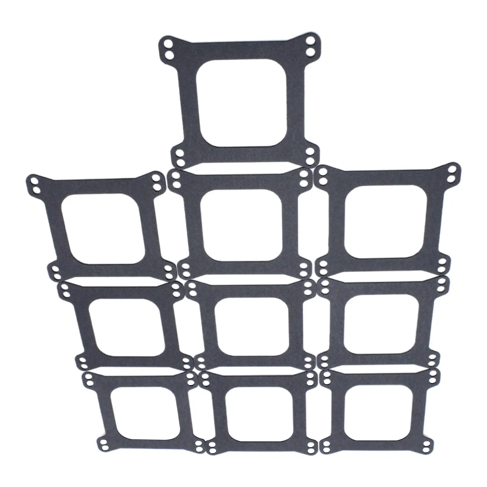 10 Pieces Carburetor Gasket Kit 2033 Square Bore High Temperature Base Gaskets for Barry Grant