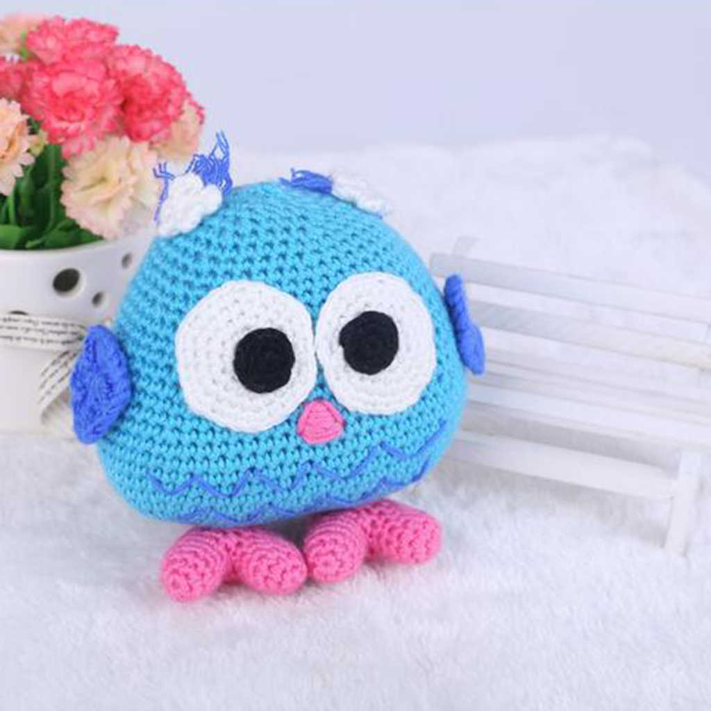 DIY   Owl   Baby   Doll   Crochet   Kit   Handmade   Stuffed   Toy   Making