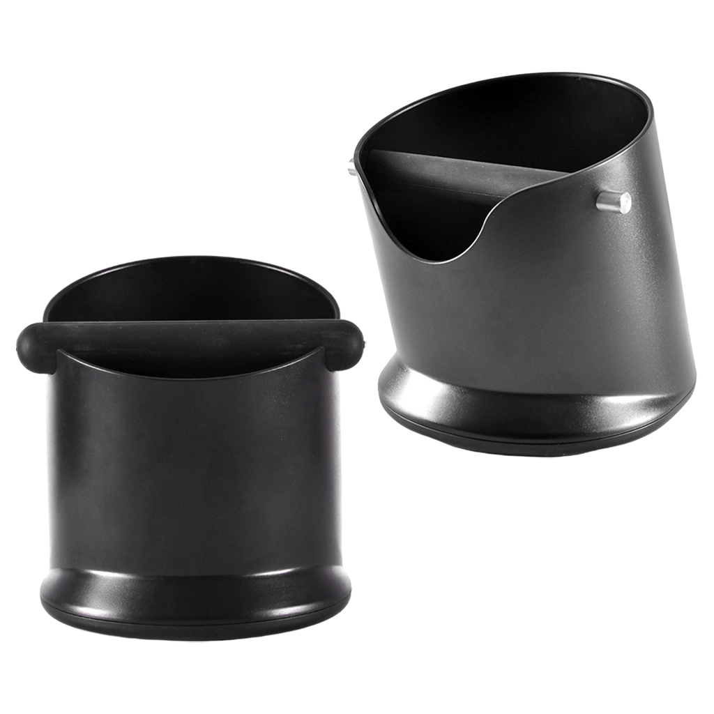 Coffee Knock Box Bin Espresso Grinds Tamper Waste Knock Box Black Waste
