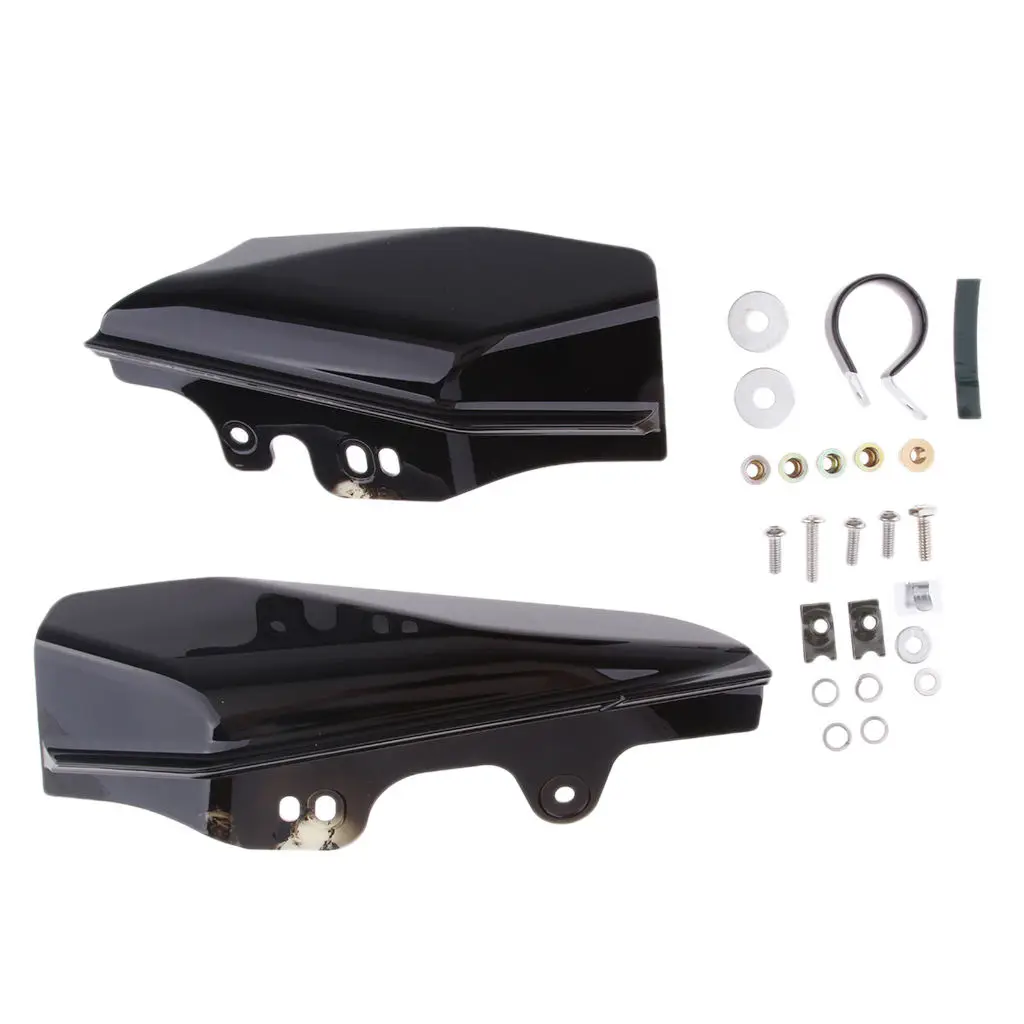 Black Mid-Frame Air Deflectors for Harley Electra Glide FLHTC FLHTK FLHTCU