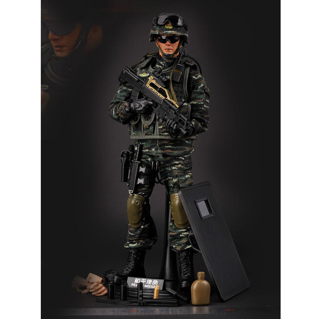 1/6 Special Forces Action Figure, DIY Movable Realistic Headsculpt Soldier