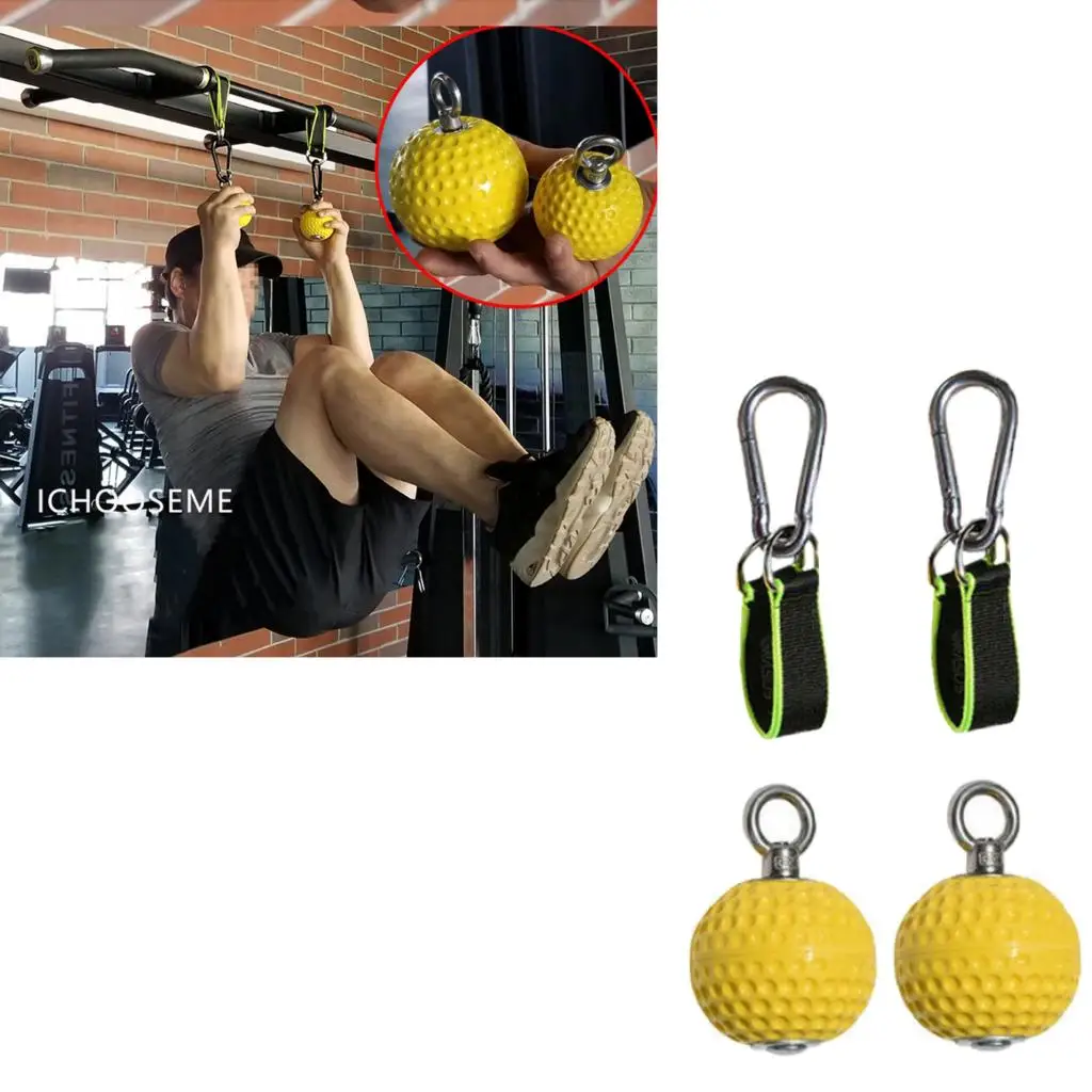 High Quality Anti-Slip Pull-up Grip Ball 9.7cm Arm Back Muscles Climbing Rock Hold Trainer Fitness Equipments Gear