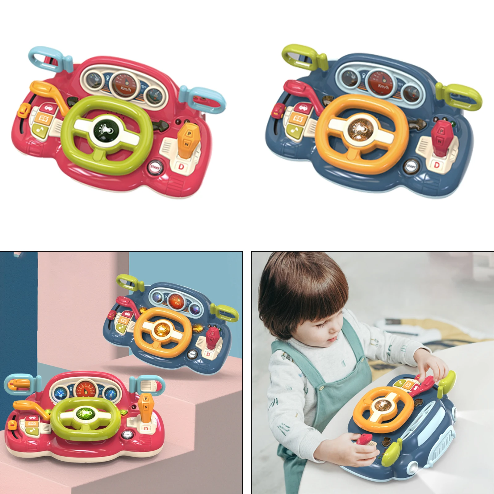 Steering Wheel Phone Music Learning Education iPhone Touch For Kids Baby Toy Hot 