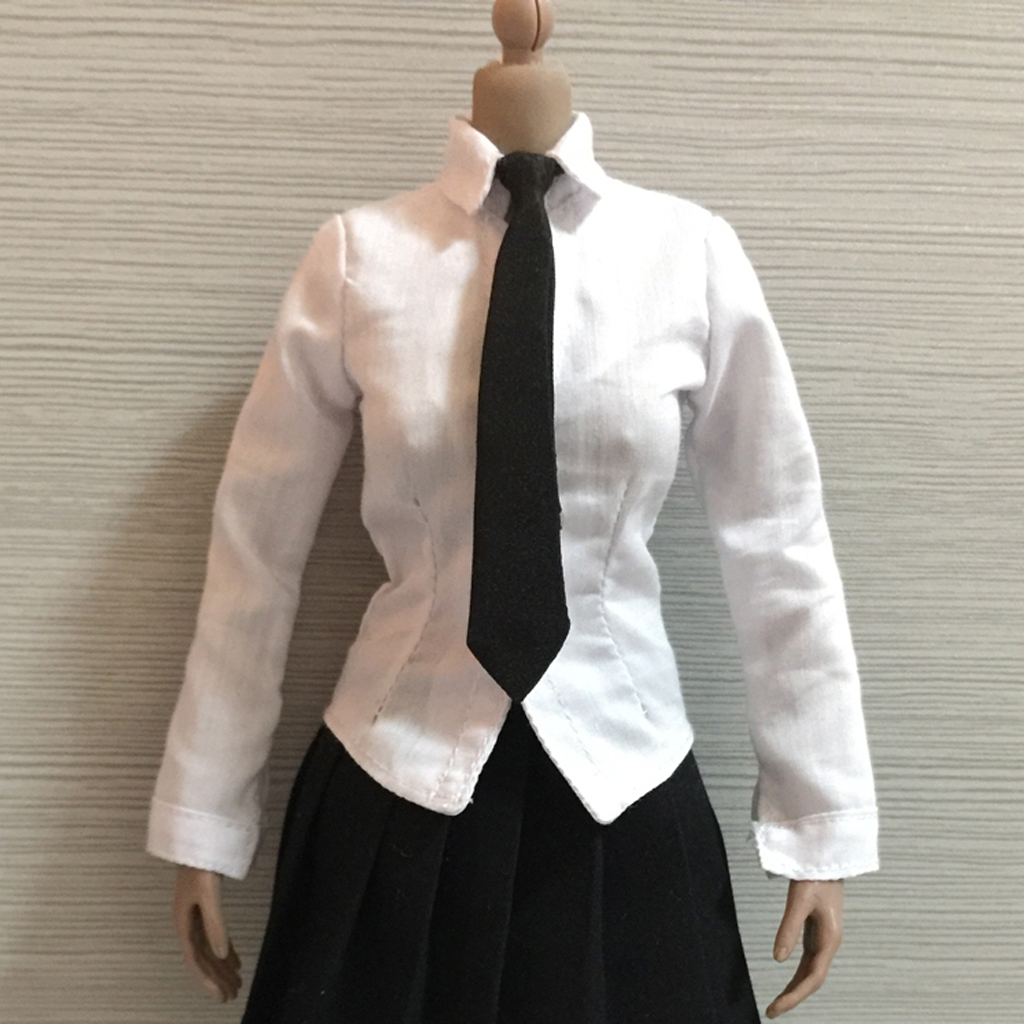 1/6 Scale Female White Shirt Fit 12 Inch  Phicen Kumik CY CG Figures