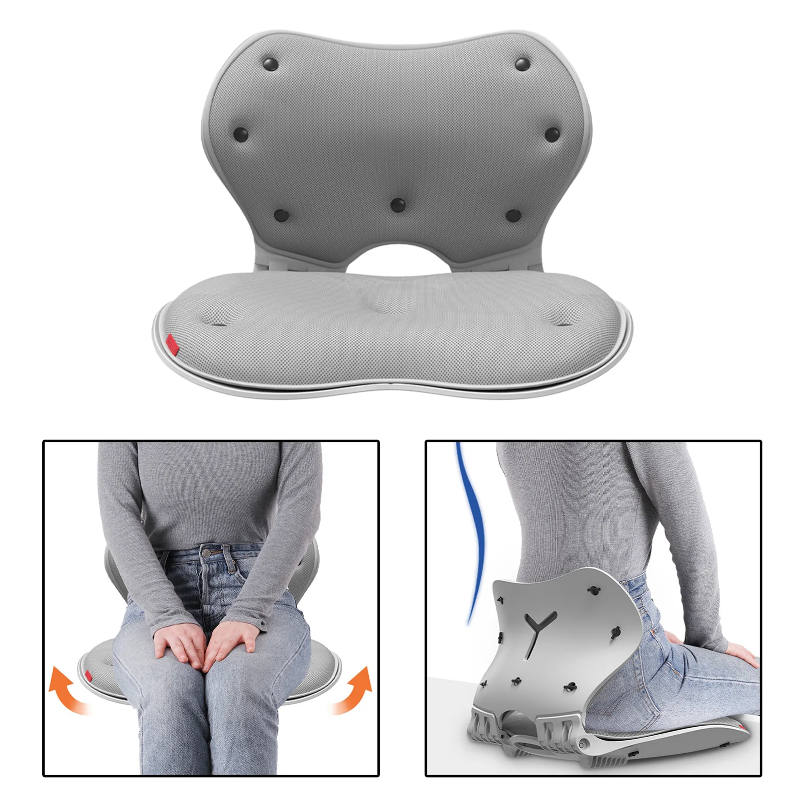 1pcs Lumbar Support Waist Pad Chair Cushion for Office Chair Car Detachable Chair Cushion Posture Corrector Back Support