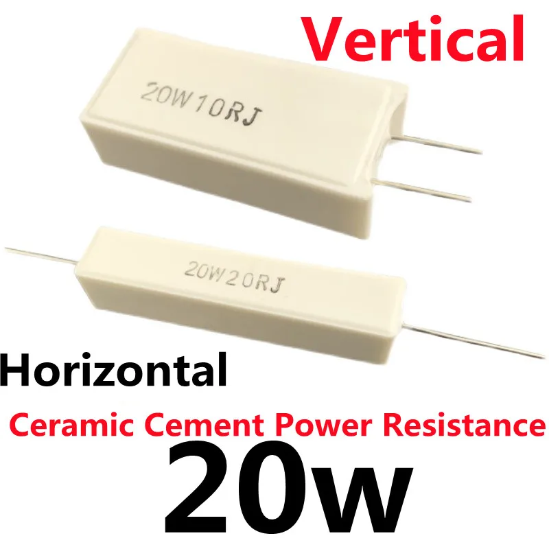 620 Ohm 10 Watt Wirewound Ceramic Power Resistors 10W Lot of 2 