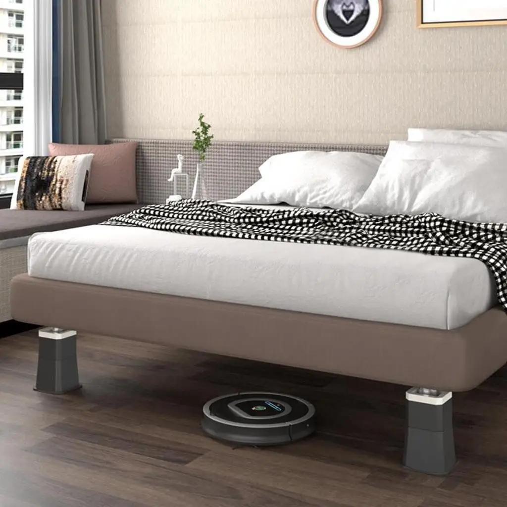 Furniture Risers Furniture Lifter Anti Slip Wear-Resistant Floor Protector Pads Chair Leg Lifts Bed Riser for Table Bed Desk