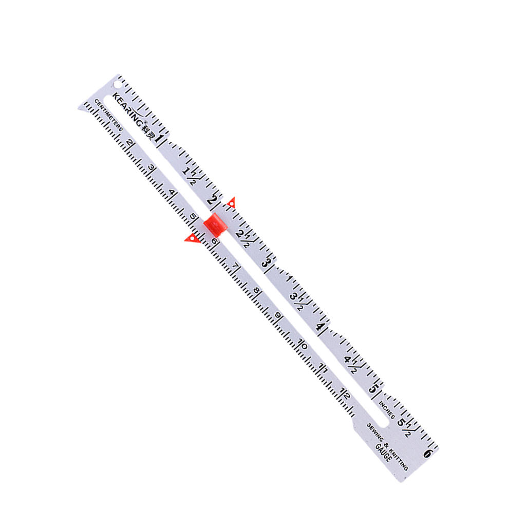 Sewing Gauge Sewing Ruler Measuring Tool Sewing Accessories Black 15cm