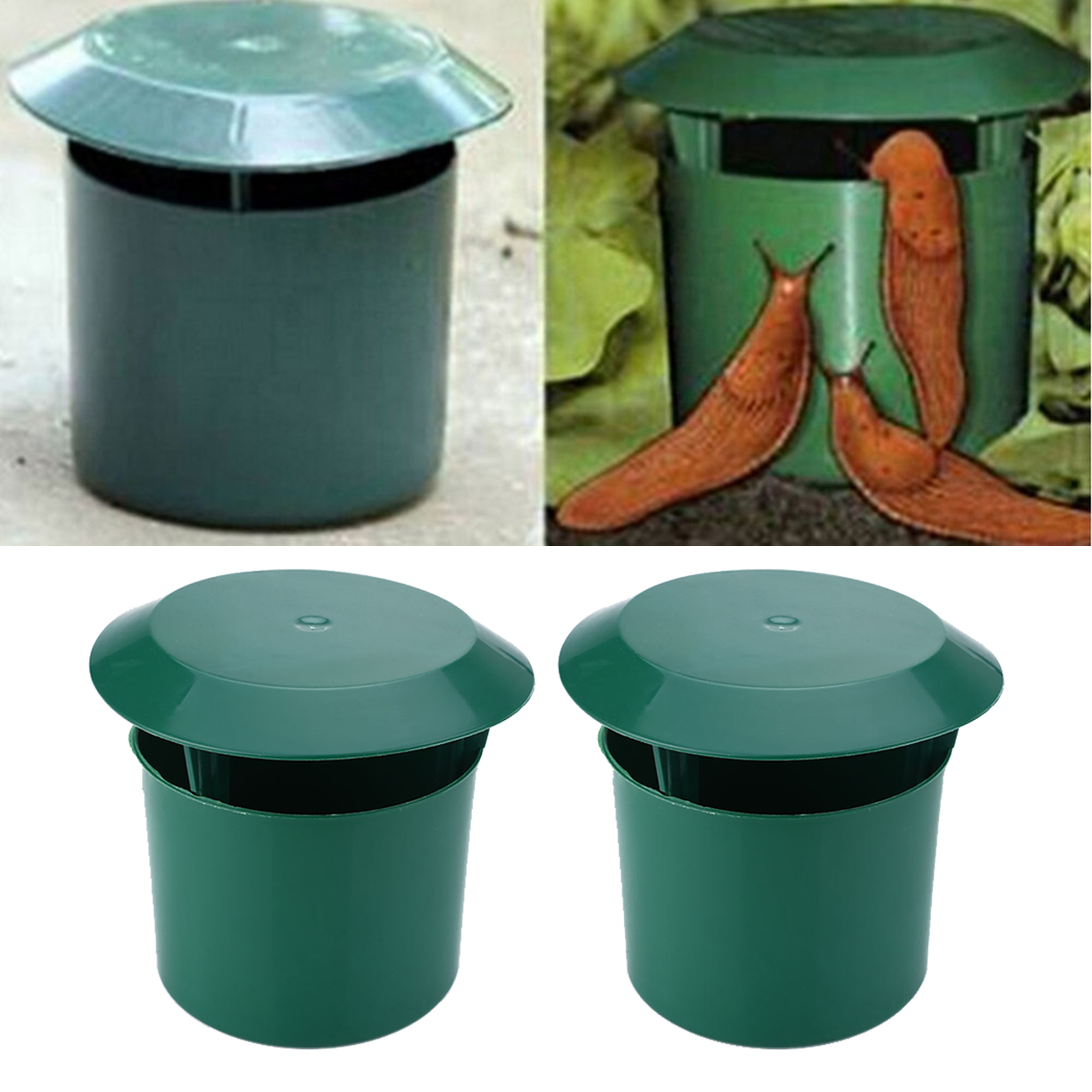 Plastic Snail Slug Trap Catcher Trapper Cage Farm Protector Box Snail Cage Garden Trapper Plant Care Garden Supply