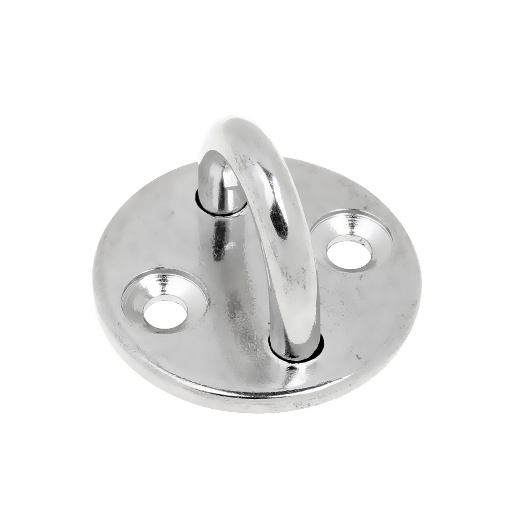 Stainless Steel Round Pad Eye Plate Marine Kayak Sailboat Sunshade Accessories