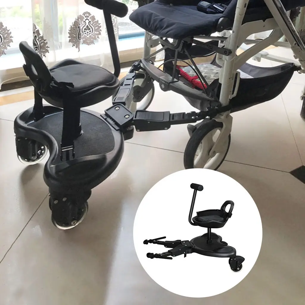 Baby Stroller Board with Seat Second Child Standing Platform Plate Buggy Adapter Connector Universal