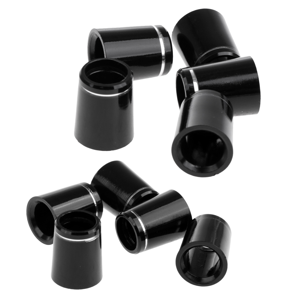 Bulk 10 Golf Club Ferrules Replacement & Silver  for .370 Iron Shaft