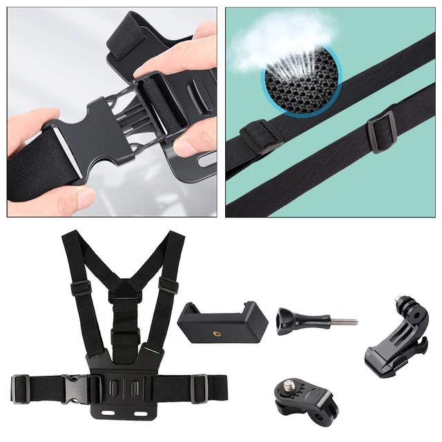 Smart Phone Body Chest Mount Harness Strap Mobile Phone Holder For