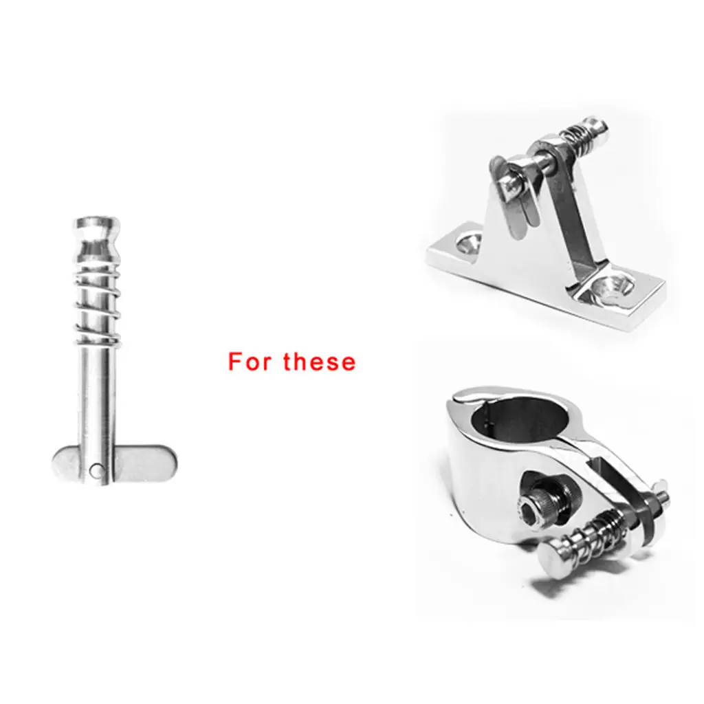 MagiDeal 2 Pieces Replacements Strong Durable 316 Marine Boat Stainless Steel Pins for Marine Boat Deck Hinge