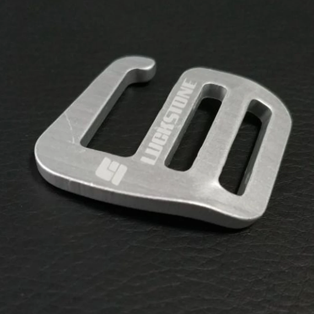 2pcs G Hook Webbing Buckle , Lightweight And Strong 55x40x4mm Silver