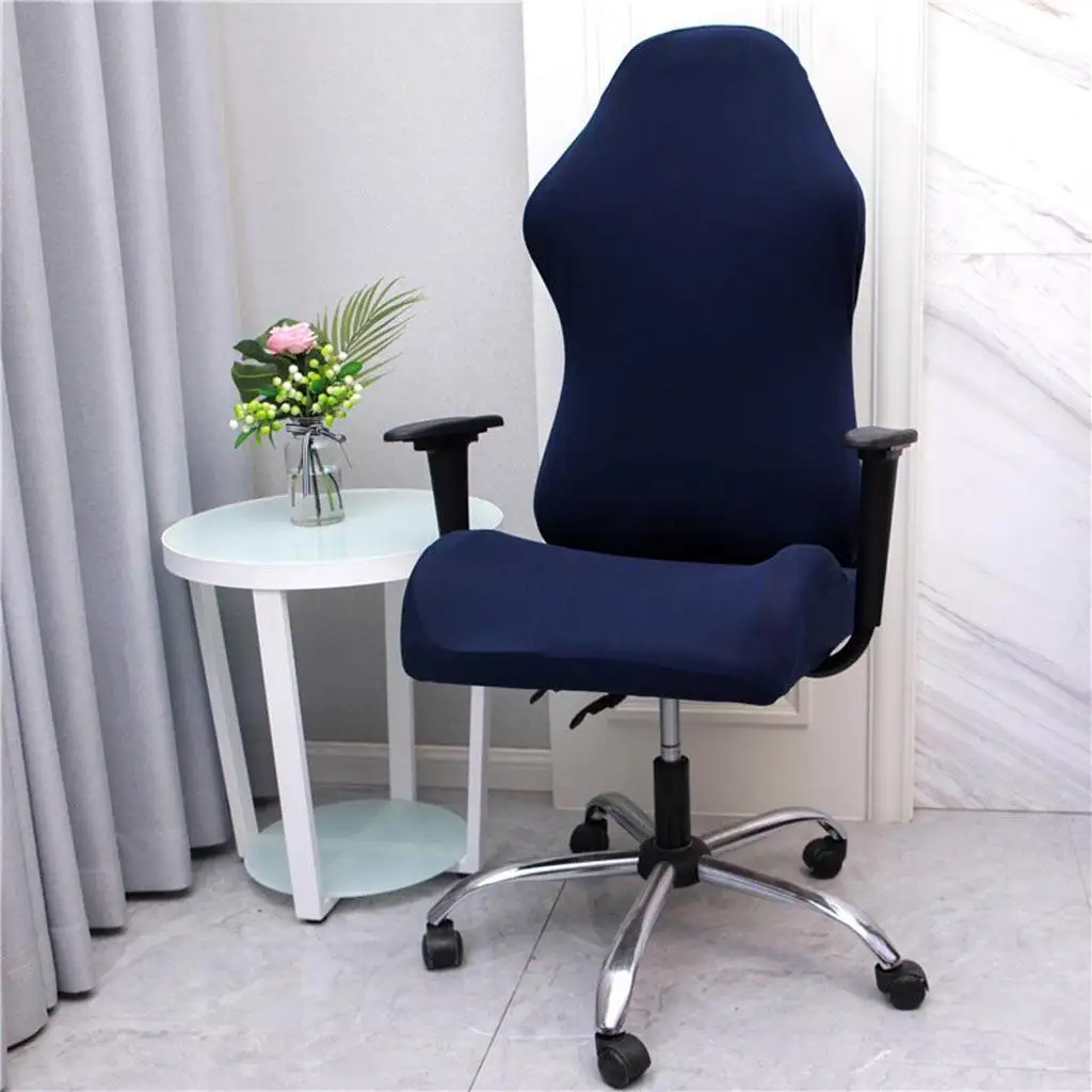 Soft Stretchable Gaming Chair Covers Rotating Office Armchair Seat Protector Covers