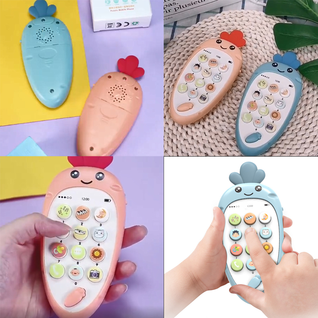 Electronic Pretend Play Bilingual Baby Musical Cell Phones Telephone Kids