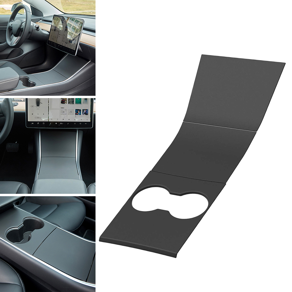 for Model 3 Center Console Wrap ABS Matte Carbon Fiber Console Cover Interior Decoration Wrap Kit Accessories
