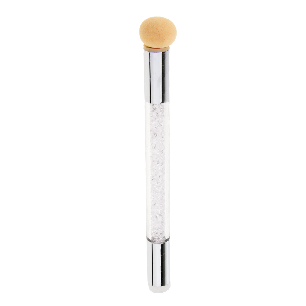 Dual Ended Nail Art Sponge Silicone Head Stamper Brush Paint Dotting Gradient Blooming UV Gel Pen