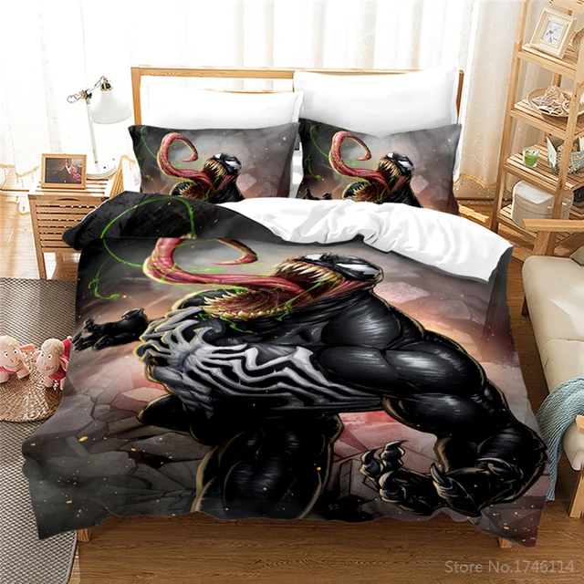 3d venom spiderman jogo de cama rainha tamanho do rei disney dos