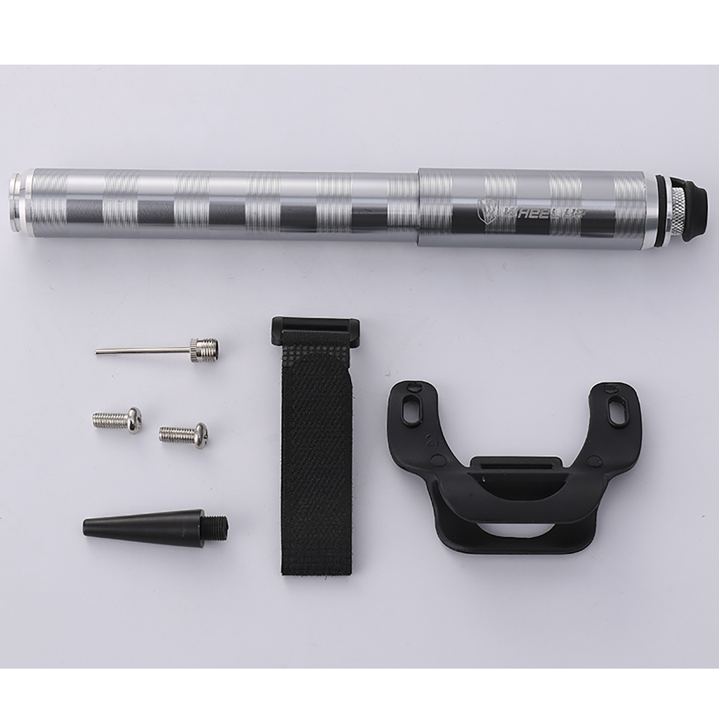 Portable Bike Mini Pump With Gauge 160 Psi Presta Schrader Dual Valve Pump