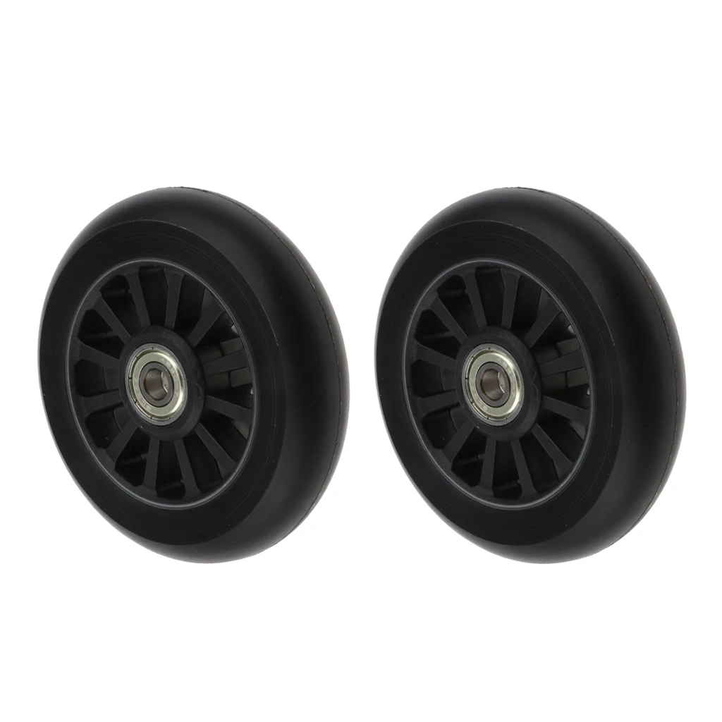 2pcs PU Scooter Wheels Skates Trolley Wheels Replacement 100mm Outdoor Sports Scooter Parts