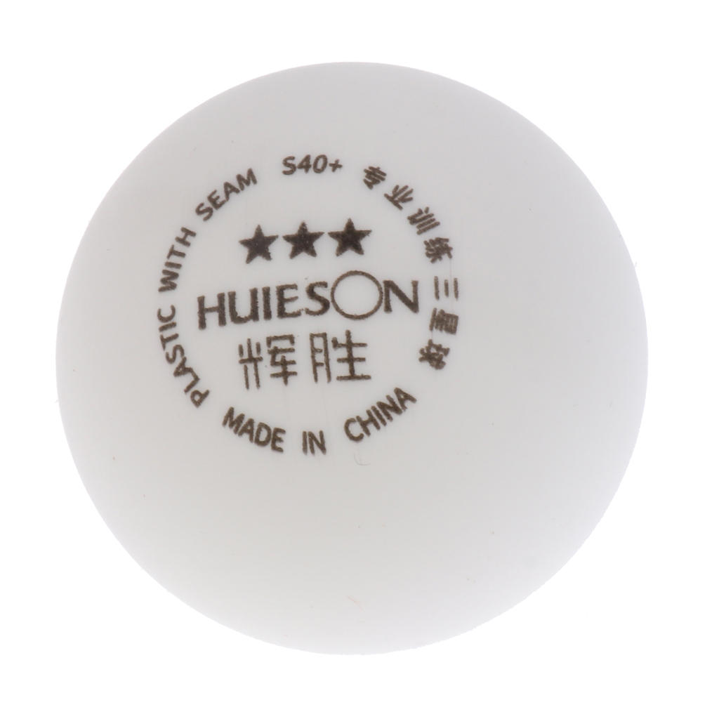 3-Star 40+mm White Table Tennis Balls  Pong Balls for Competition or Training
