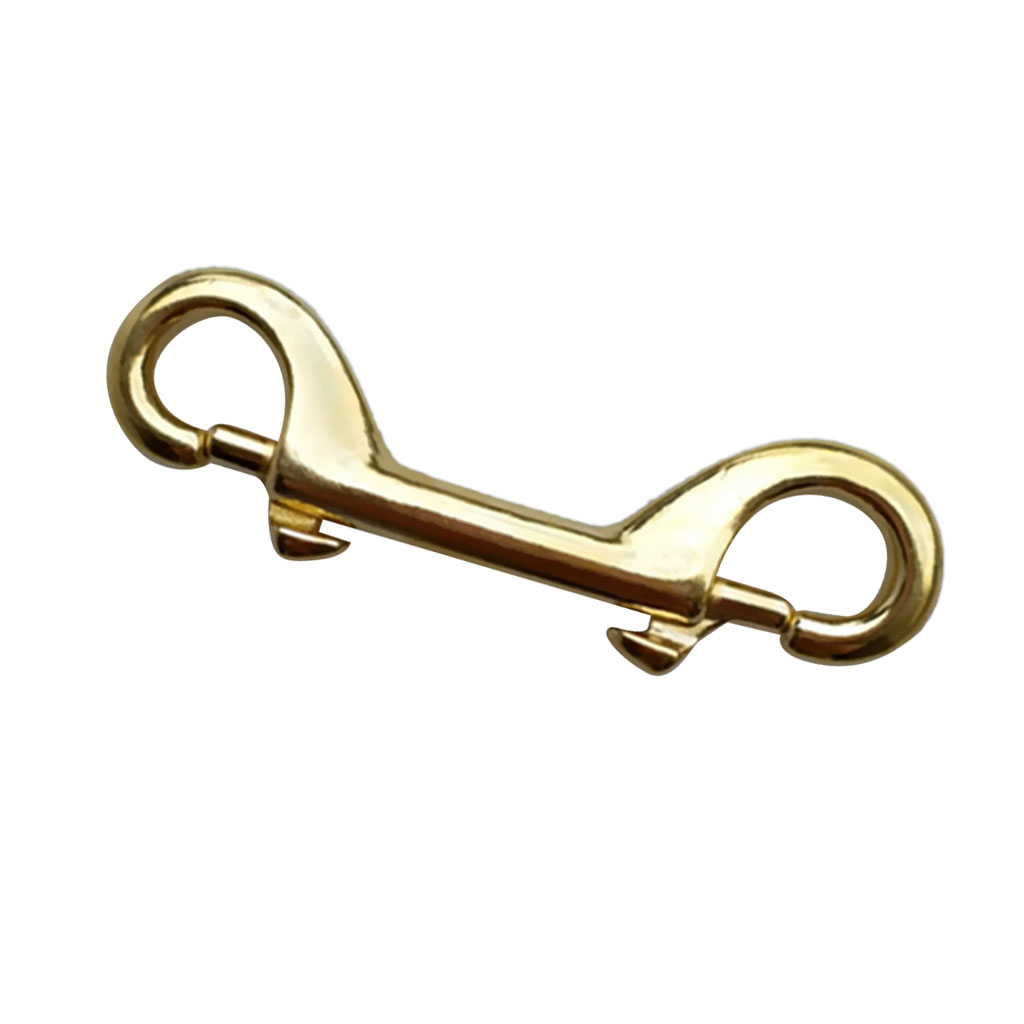 High Strength Gold Brass Scuba Diving Snorkeling Double Ended Bolt Snap Clip Hook Gear Attachment