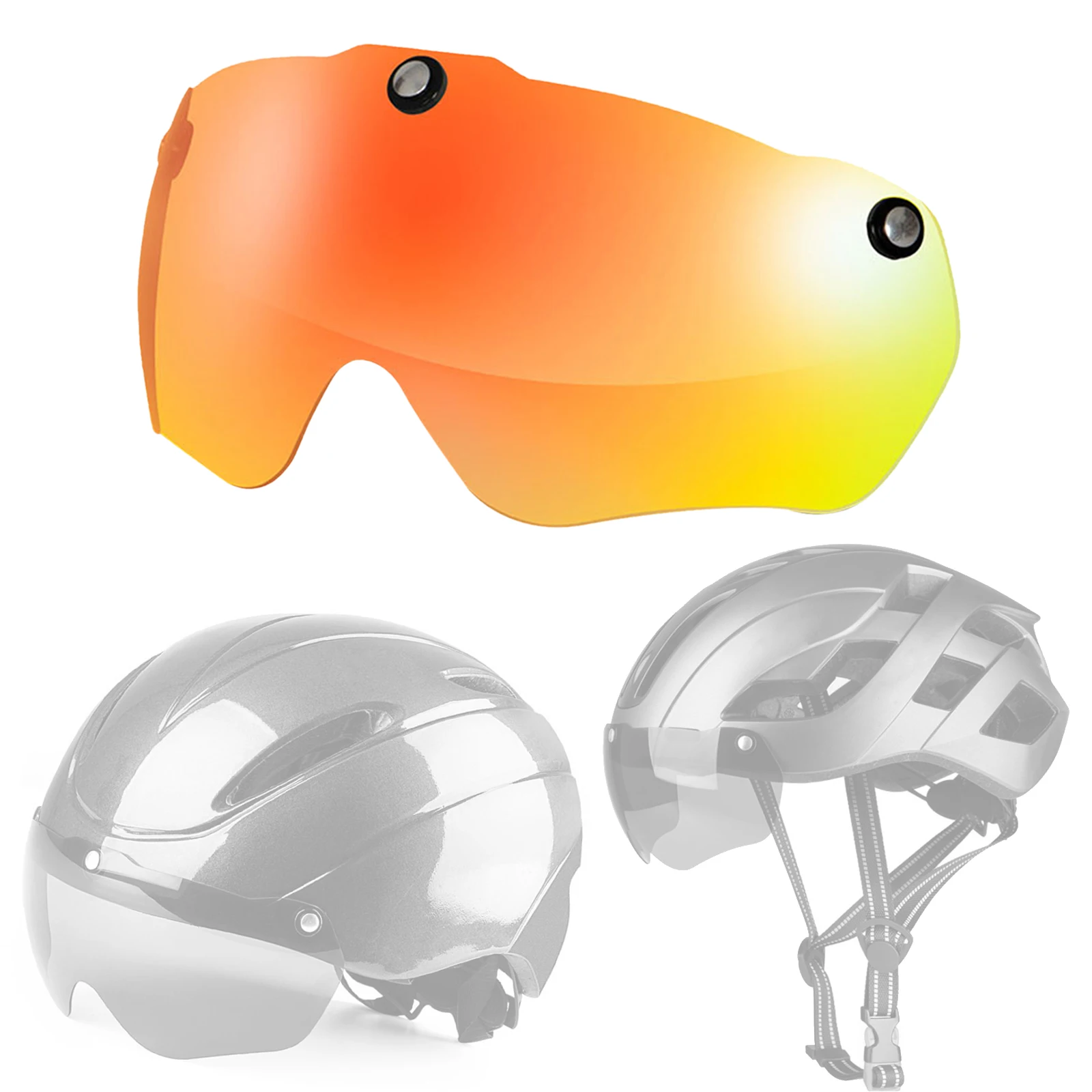 UV-Protect Goggles, Replacement Lens bicycleAnti-Impact Helmet Eye Shield Bicycle Triathlon Magnetic Visor Accessories
