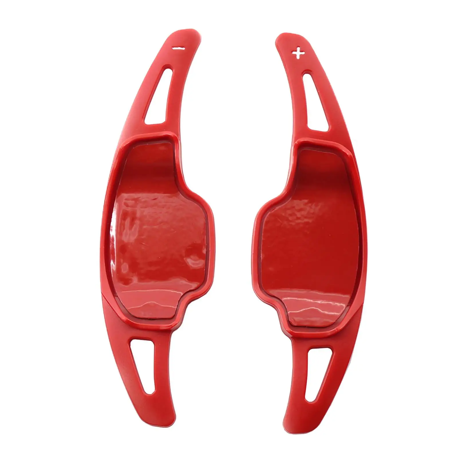2x Automotive Steering Paddle Shifter Extension Cover Larger Red Plastic Paddle Blade Fit for Chevy Camaro 2012-2015