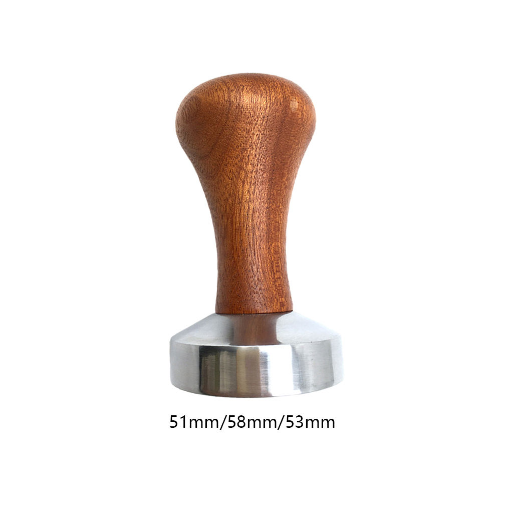 Description Picture 2 of item51/53/58mm Coffee tamper  Food Grade Coffee Tamper Leveler Wooden Handle Coffee Distributor for Coffee Maker coffeeware barista