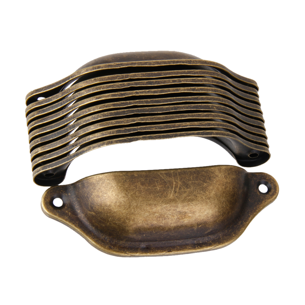 10-in-1 Pull Handle Door Knob Handle Drawer cupboard pull Metal Seashell