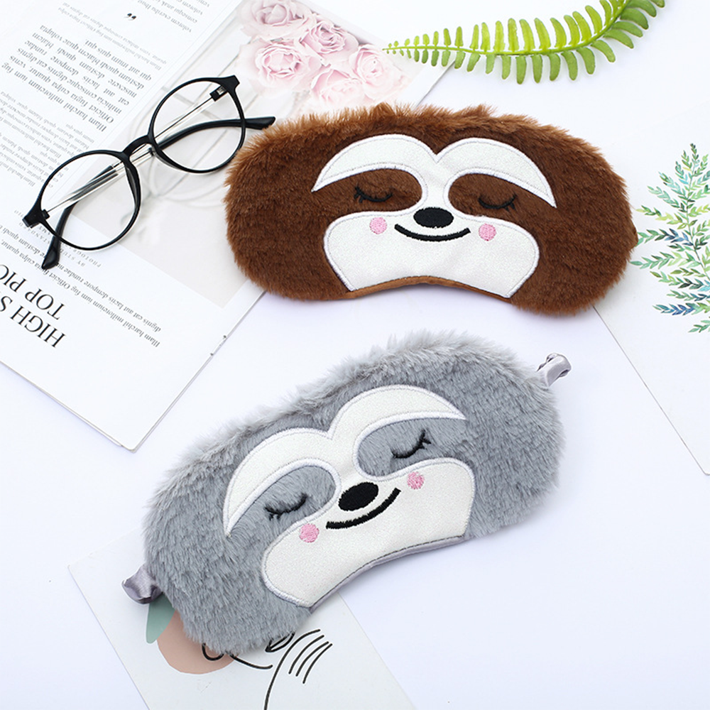 Best of Cute Sloth Cartoon Sleep Eye Mask Plush Eye Cover Sort Sleeping Mask Travel Naps Rest Eye Patches For Women Man To Sleep Better Reviews & Tips