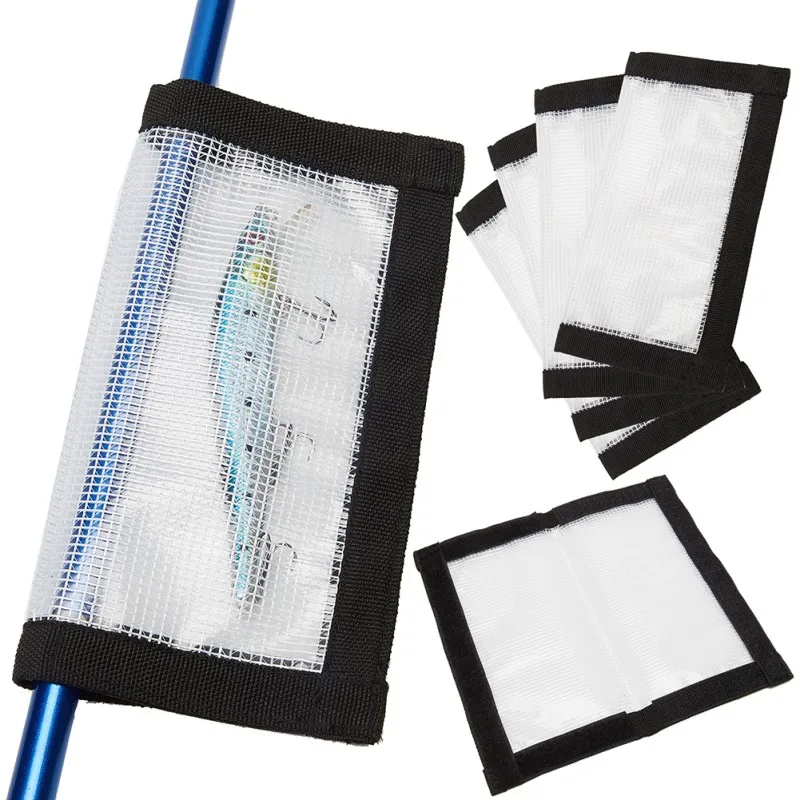 Fishing Lure Cover 4 Packs Protective Wrap Clear PVC Hook Crankbait Spinner Case 
