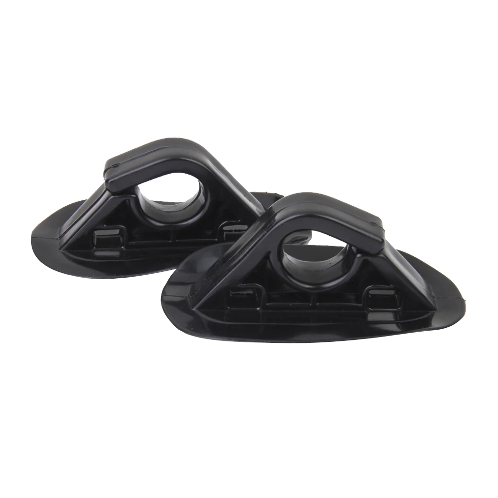 2Pcs PVC Oar Paddle Holder Hook Buckles For Boat Kayak Dinghy Accessories Black