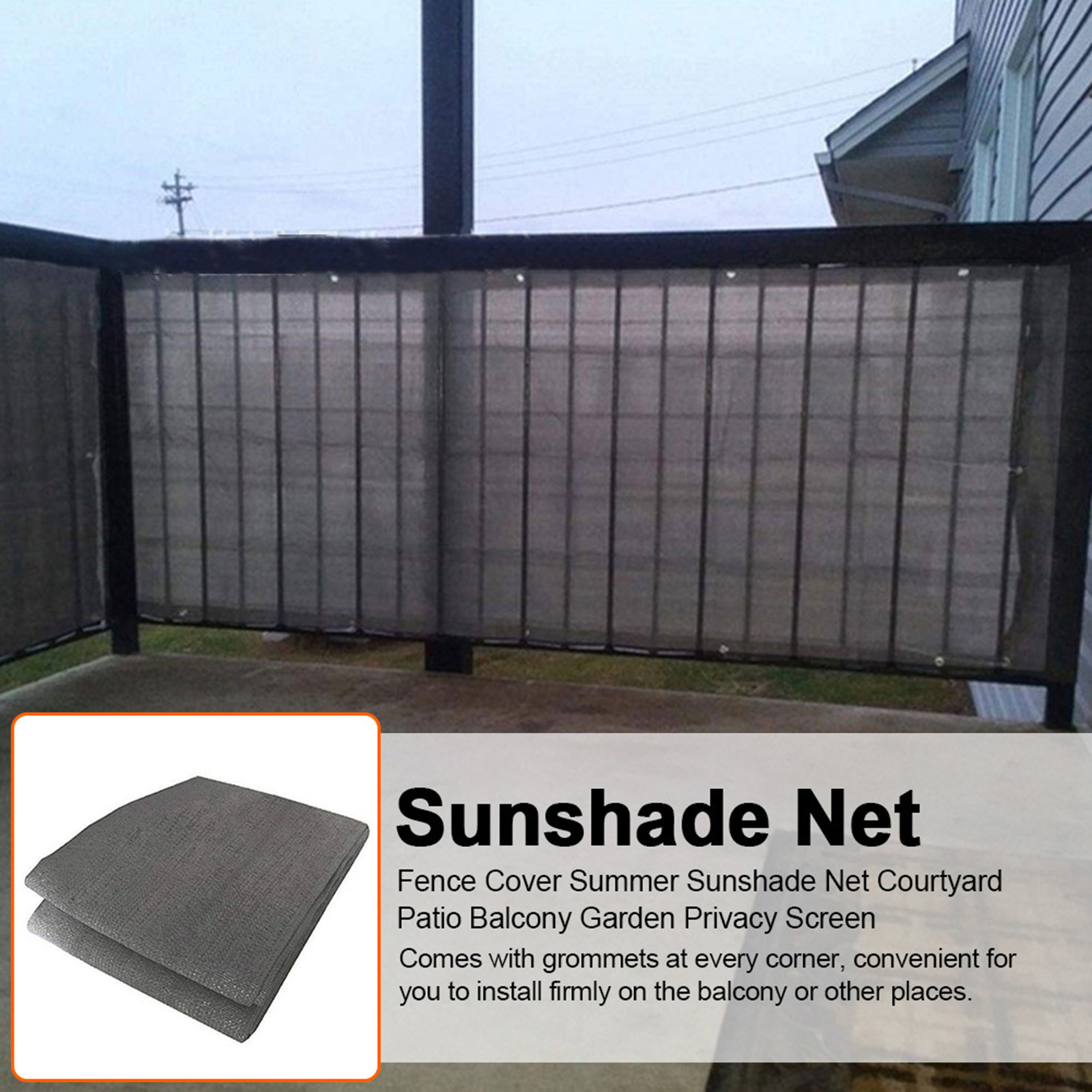 Commercial Fence Privacy Screen Windscreen Cover Cooling Backyard Verandah Porch Patio Pool Backyard