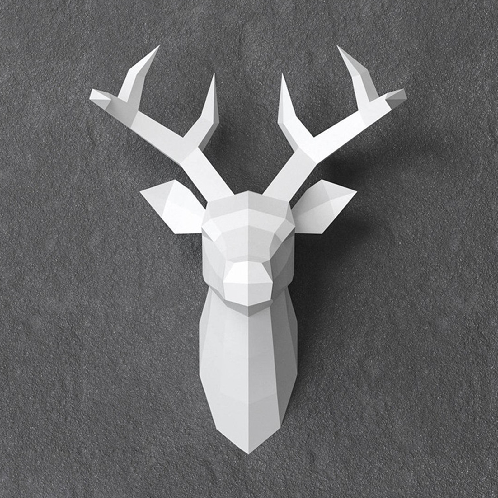 Pre-cut Paper Deer Head Paper Model DIY Handmade Home Wall Mount Decor