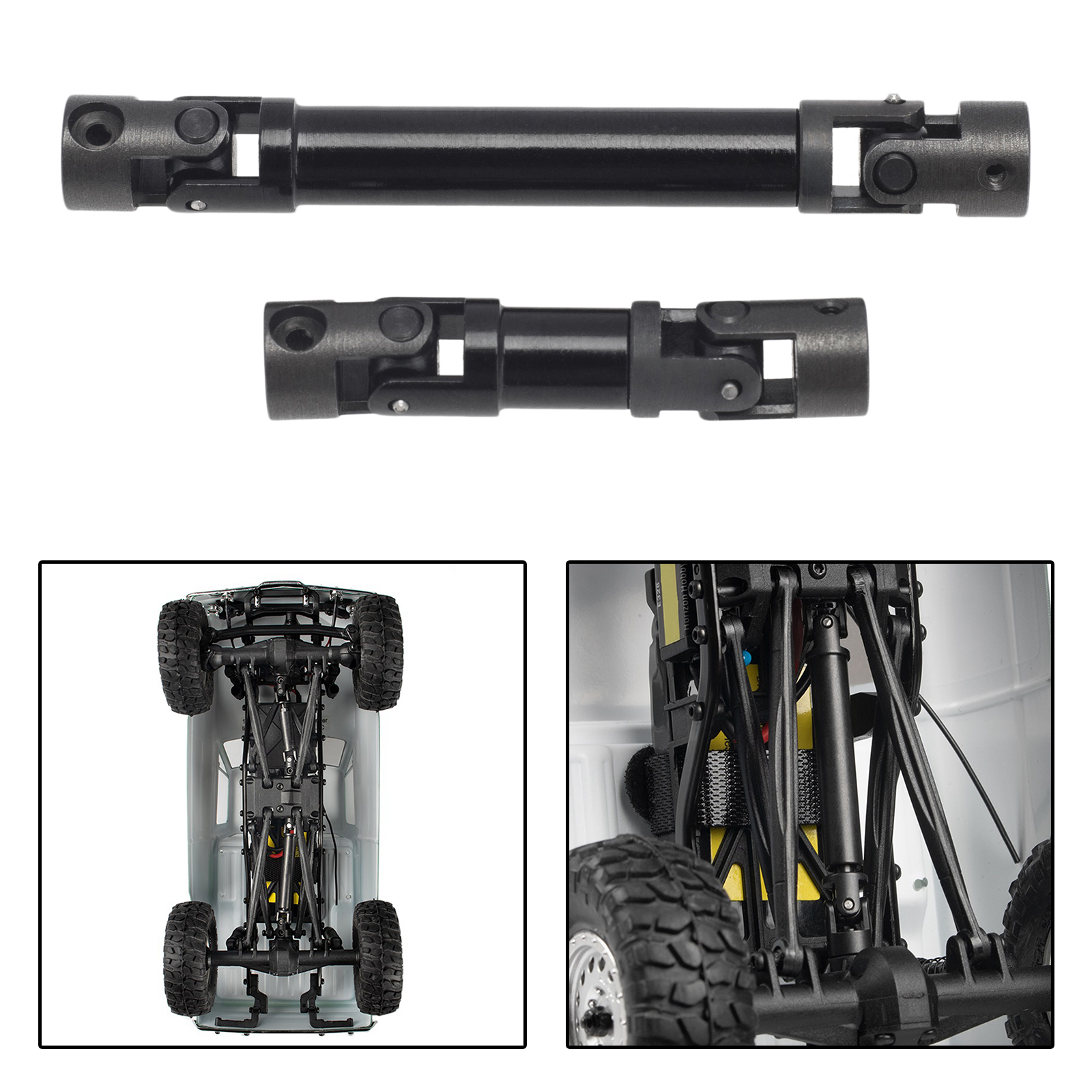 Upgrade Front&Rear Driveshaft for SCX24 1/24 RC Rock Hobby Car DIY Modified