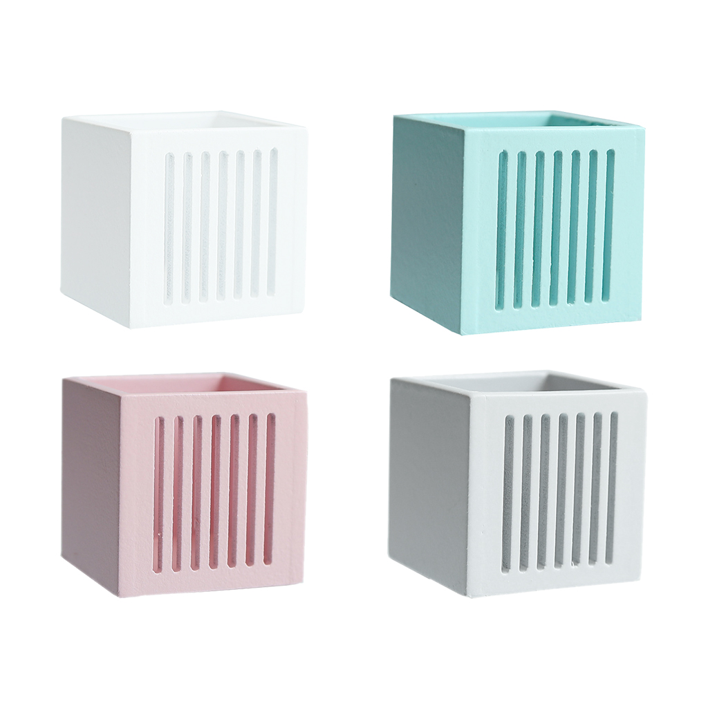 Cube Wood Hutch Drawer Furniture Set for 1/12 Doll House Decoration Toys DIY