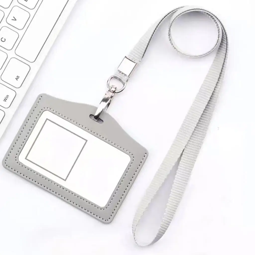 Office ID Card Holder with Neck Strap Waterproof, Dust-proof Card Protection Card Holder Name Badge ID Card Holder for Office 