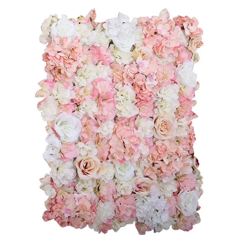 Flower Panels Soft Flower Wall DIY Wedding Party Home 60x40cm,Pink,Romantic 